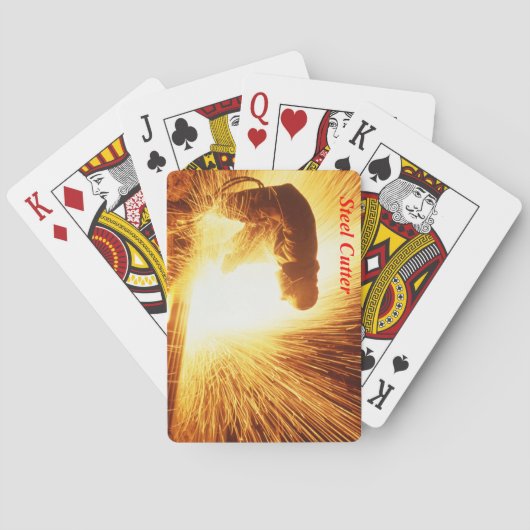 Stalen papier pokerkaarten (Achterkant)