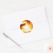 Stalen papier ronde sticker (Envelop)