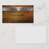 Stalen staafstaafstaal visitekaartje (Voorkant / Achterkant)