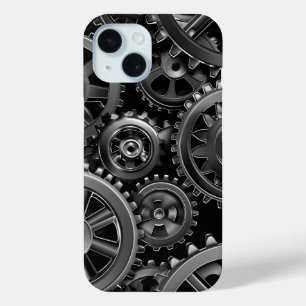Stalen Tandwiel Dynamiek Phonehoesje iPhone 15 Case