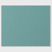 Stalen Teal Gestreepte Kleur Inpakpapier (Vlak)