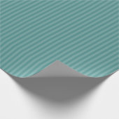 Stalen Teal Gestreepte Kleur Inpakpapier (Hoek)