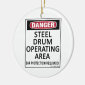 Stalen trommelgebied keramisch ornament (Links)