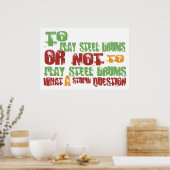 stalen trommels afspelen poster (Keuken)