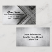 Stalen Visitekaartjes met metalen blik Vette blik (Voorkant / Achterkant)