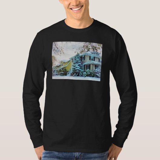 Stalen winterlucht t-shirt (Voorkant)
