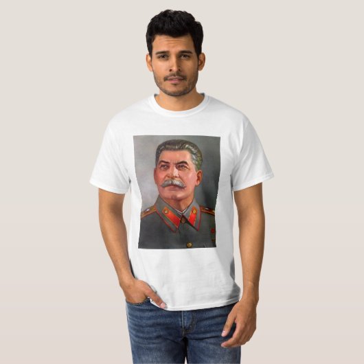 Stalin communisme communistische USSR CCCP T-shirt (Voorkant volledig)
