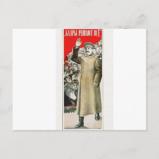 stalin de leider ussr briefkaart