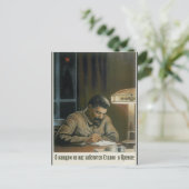 Stalin in het Kremlin is_Propaganda Poster Briefkaart (Staand voorkant)