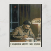 Stalin in het Kremlin is_Propaganda Poster Briefkaart (Voorkant)