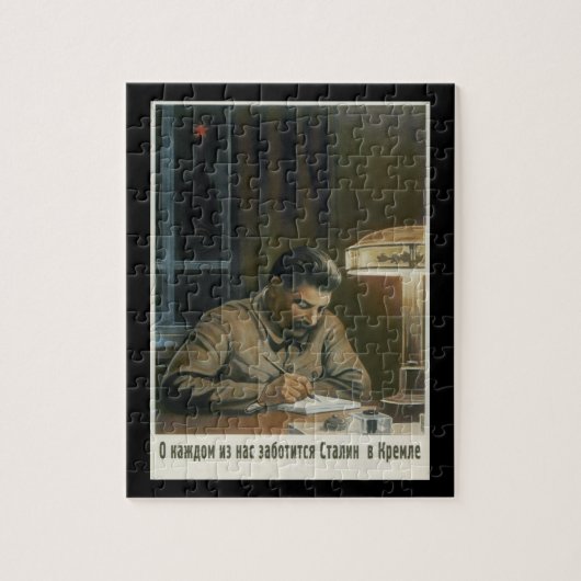 Stalin in het Kremlin is_Propaganda Poster Legpuzzel (Verticaal)