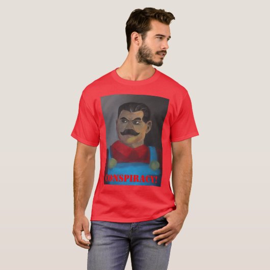 Stalin is Mario T-Shirt (Voorkant volledig)