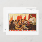 stalin.leader of ussr briefkaart (Voorkant / Achterkant)