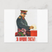 STALIN POSTER ART BRIEFKAART (Voorkant)