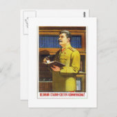 stalin poster briefkaart (Voorkant / Achterkant)