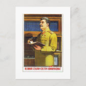stalin poster briefkaart (Voorkant)