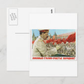 stalin poster briefkaart (Voorkant / Achterkant)
