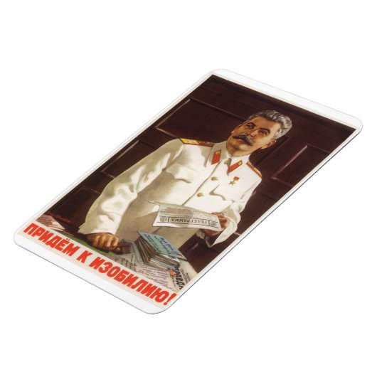 Stalin Sovjet-Poster Magneet (Linkerzijde)