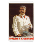 Stalin Sovjet-Poster Magneet (Verticaal)