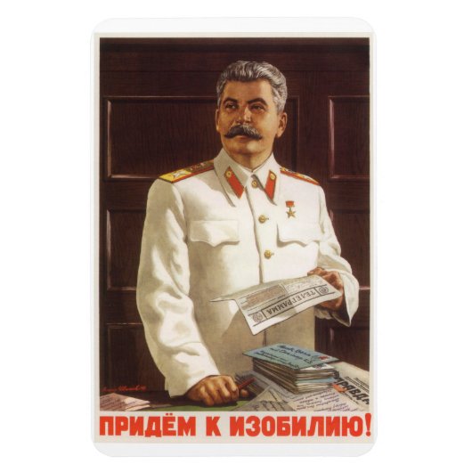 Stalin Sovjet-Poster Magneet (Verticaal)
