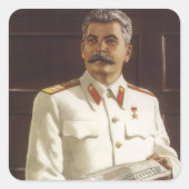 Stalin Vierkante Sticker (Voorkant)