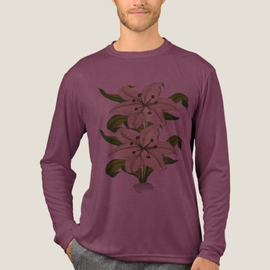 Stalish-bloem Tri-Blend Shirt (Voorkant volledig)