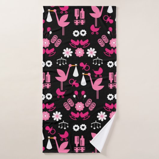Stalk Delivery Twin Baby Room Badhanddoek (Badhanddoek)