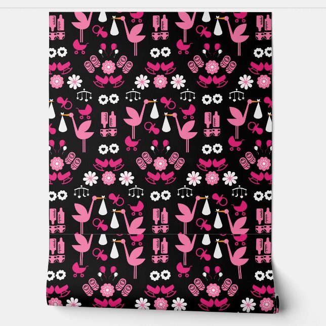 Stalk Delivery Twin Baby Room Behang (Afrollen)