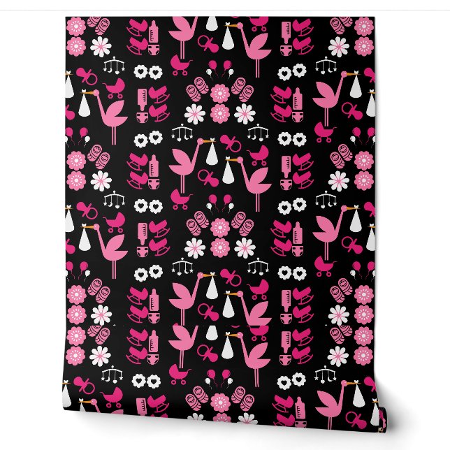 Stalk Delivery Twin Baby Room Behang (Afrollen)