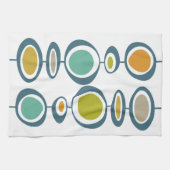 Stalk Geometric Mid Century Modern Handdoek (Horizontaal)