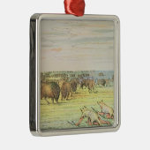 Stalkbuffel Metalen Ornament (Rechts)