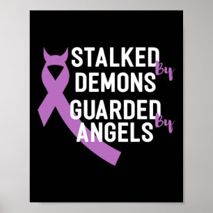 Stalked door demonen bewaakt door engelen einde ve poster
