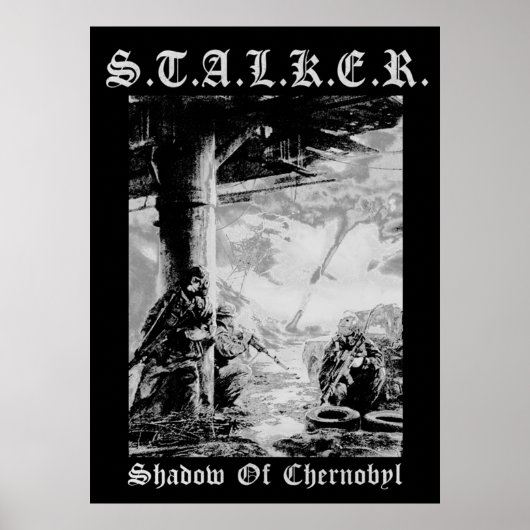 STALKER Black Metal Poster (Voorkant)