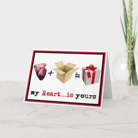 Stalker Cards - Heart in a box Feestdagen Kaart (Voorkant)