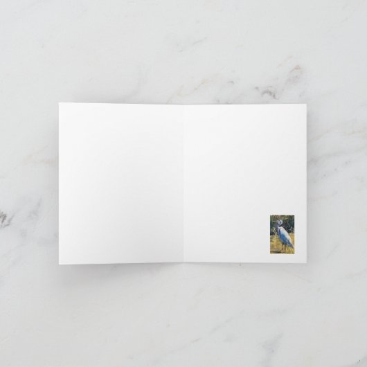 Stalker, de Heron Feestdagen Kaart (Binnen)