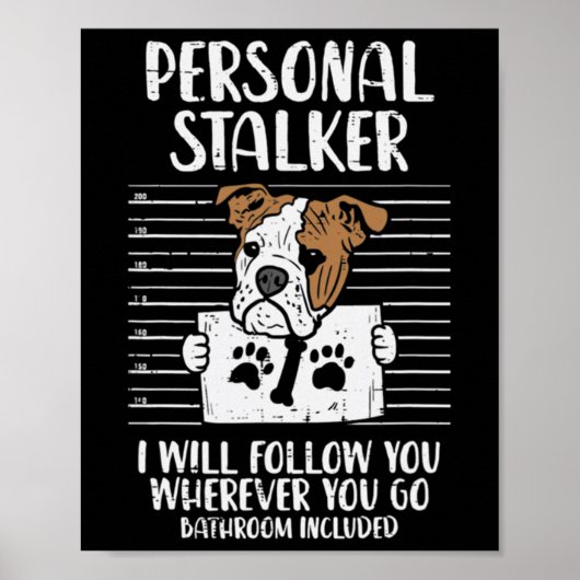Stalker Engels Bulldog plezier Poster (Voorkant)