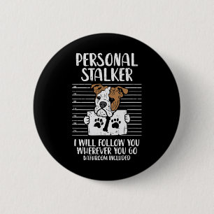 Stalker Engels Bulldog plezier Ronde Button 5,7 Cm