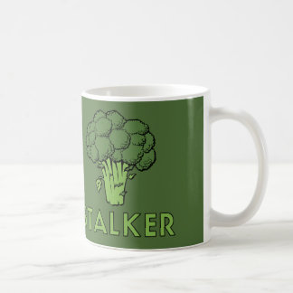 STALKER Funny Broccoli Fun Humor Pun Koffiemok