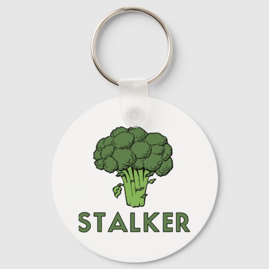 STALKER Funny Broccoli Fun Humor Pun Sleutelhanger (Voorkant)