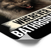 Stalker I Will Follow You Keeshond Lovers  Poster (Hoek)