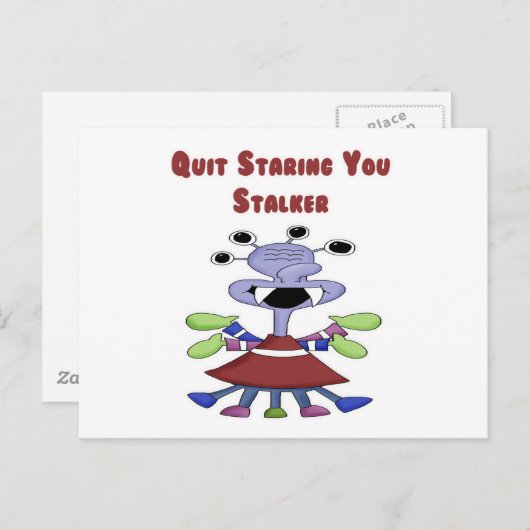 Stalker Monster Briefkaart (Voorkant / Achterkant)