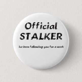 stalker zwart ronde button 5,7 cm