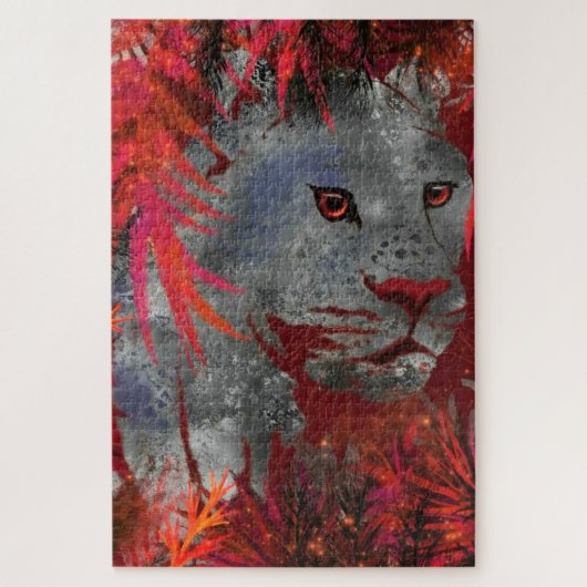 Stalking Cougar Puzzle - Schilderen Legpuzzel (Verticaal)