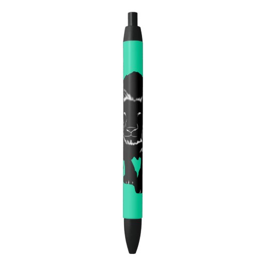 Stalking Lion Zwarte Inkt Pen (Voorkant Verticaal)