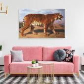 Stalking Tiger (door Rosa Bonheur) Canvas Afdruk (Insitu (Woonkamer))
