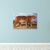 Stalking Tiger (door Rosa Bonheur) Canvas Afdruk (Insitu (Houten vloer))