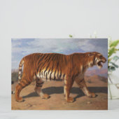 Stalking Tiger (door Rosa Bonheur) Kaart (Staand voorkant)