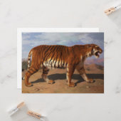 Stalking Tiger (door Rosa Bonheur) Kaart (Voorkant / Achterkant in situ)