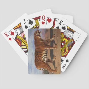 Stalking Tiger (door Rosa Bonheur) Pokerkaarten