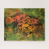 Stalking Tiger Puzzel - Schilderij (Horizontaal)